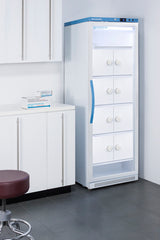 15 Cu.Ft. Upright Vaccine Refrigerator with Interior Lockers, Glass Door (Model ARG15PVLOCKER) - Set