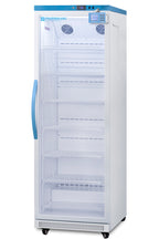 Accucold Performance series Pharma-Vac 18 cu.ft. upright glass door all-refrigerator, Left Hinge – ARG18PVDL2BLHD - Angle