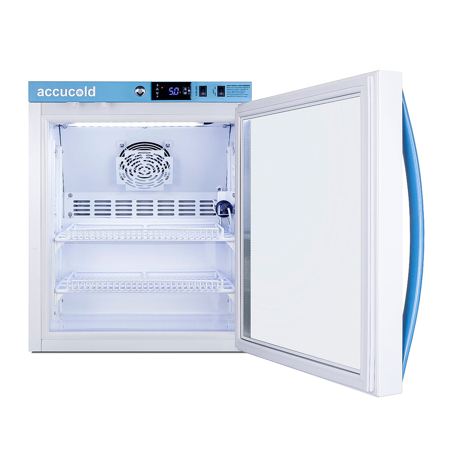 Pharma-Vac Performance Series 2 cu.ft. all-refrigerator with glass door, Glass Door (Model ARG2PV) - Open