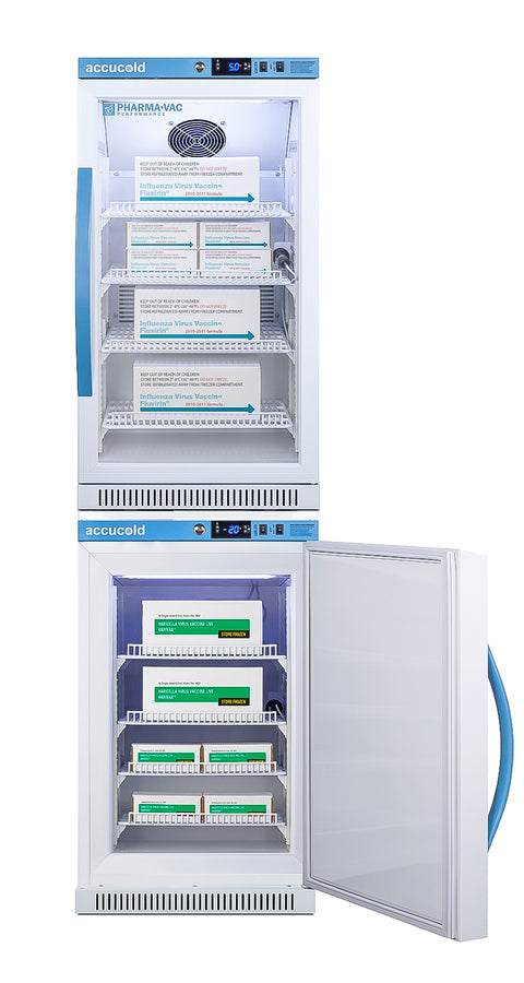 Accucold PHARMA-VAC Performance Series stacked combination of ARG31PVBIADA vaccine – ARG31PVBIADA-AFZ2PVBIADASTACK