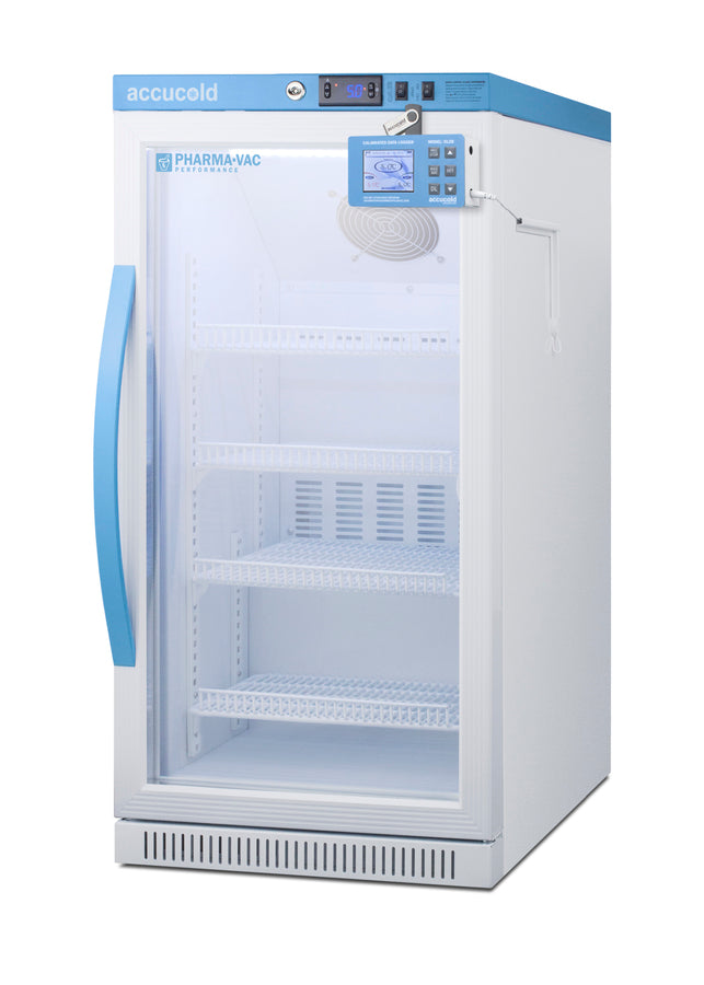 2.83 Cu.Ft. Vaccine Refrigerator, ADA Height, Glass Door, Data Logger, ADA (Model ARG31PVBIADADL2B)