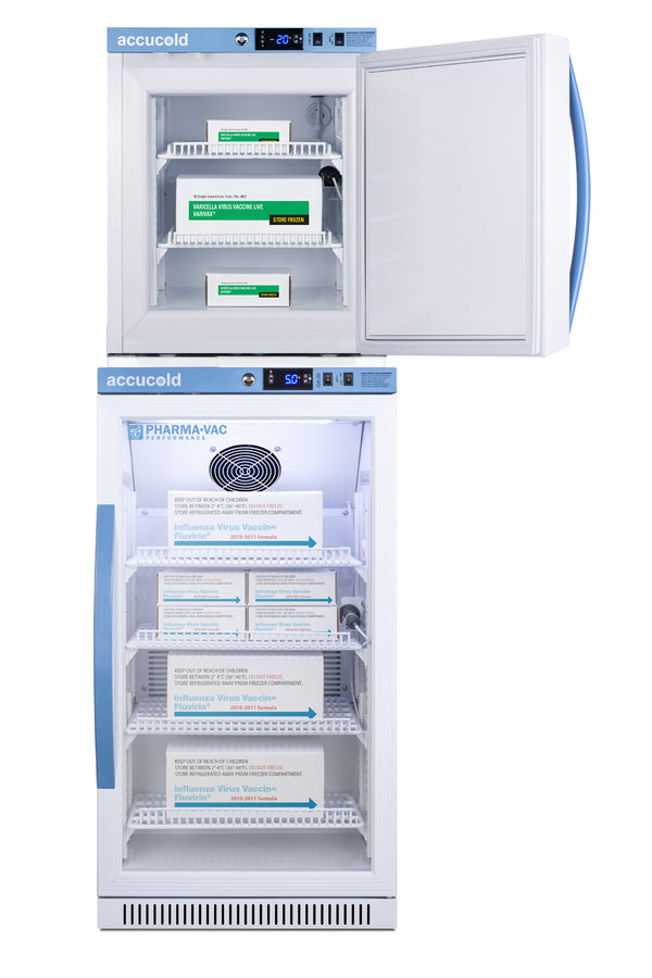 Accucold PHARMA-VAC Performance Series stacked combination of ARG31PVBIADA vaccine – ARG31PVBIADA-AFZ1PVSTACK - Full