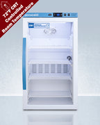 Accucold Performance series 3 cu.ft. upright glass door controlled room temperature, Left Hinge – ARG3PV-CRTLHD