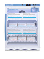 6 Cu.Ft. Vaccine Refrigerator, ADA Height, Glass Door, Data Logger, ADA (Model ARG61PVBIADADL2B)