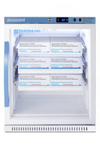 6 Cu.Ft. ADA Height Vaccine Refrigerator, with Removable Drawers, Glass Door, ADA (Model ARG61PVBIADADR) - Full