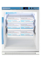 6 Cu.Ft. ADA Height Vaccine Refrigerator with Removable Drawers, Glass Door (Model ARG6PVDR) - Full