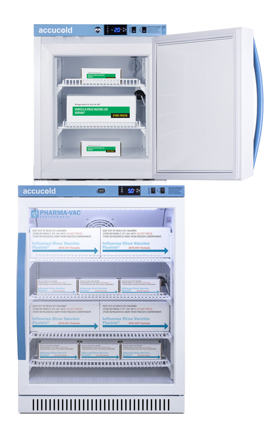 Accucold PHARMA-VAC Performance Series stacked combination of ARG6PV vaccine – ARG6PV-AFZ1PVSTACK