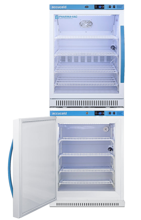 Accucold PHARMA-VAC Performance Series stacked combination of ARG6PV vaccine – ARG6PV-AFZ5PVBIADASTACKLHD