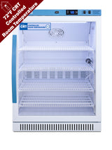 Accucold Accucold Performance series 6 cu.ft. freestanding ADA compliant upright glass door, Left Hinge – ARG6PV-CRTLHD