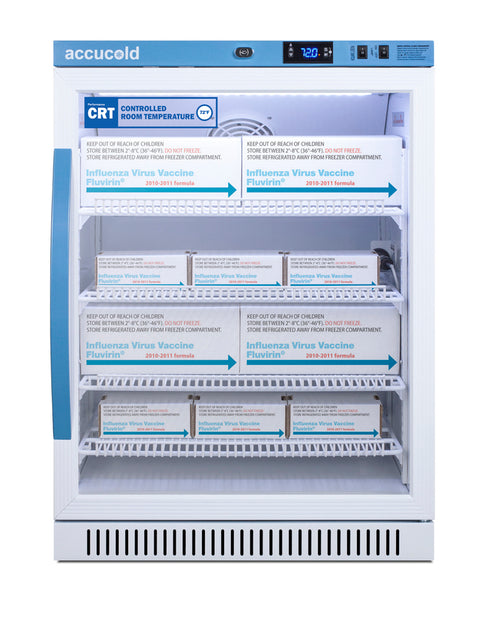 Accucold Accucold Performance series 6 cu.ft. freestanding ADA compliant upright glass door, Left Hinge – ARG6PV-CRTLHD