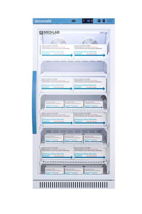 8 Cu.Ft. Upright Laboratory Refrigerator, Glass Door (Model ARG8ML)