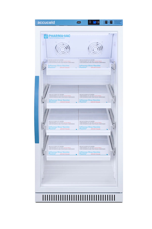 8 Cu.Ft. Upright Vaccine Refrigerator with Removable Drawers, Glass Door (Model ARG8PVDR) - Full