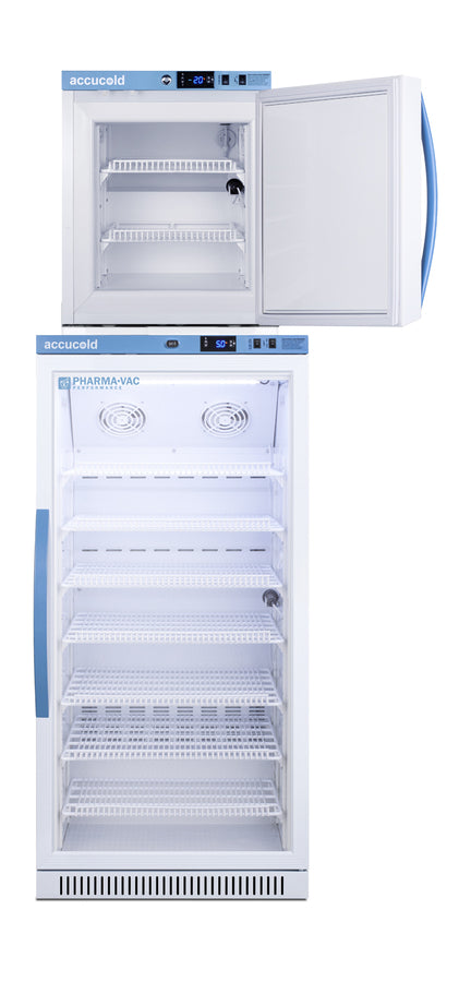 Accucold PHARMA-VAC Performance Series stacked combination of ARG8PV vaccine – ARG8PV-AFZ1PVSTACK - Open