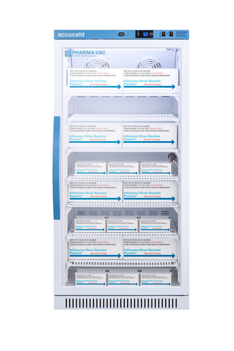 Accucold Accucold Performance series Pharma-Vac 8 cu.ft. upright glass door commercial, Left Hinge – ARG8PVLHD
