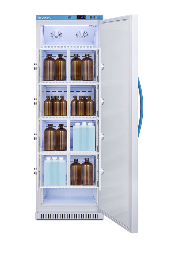 15 Cu.Ft. Upright Laboratory Refrigerator with Interior Lockers, Solid Door (Model ARS15MLLOCKER) Main image