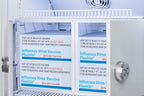15 Cu.Ft. Upright Vaccine Refrigerator with Interior Lockers, Solid Door (Model ARS15PVLOCKER) - Locker Detail