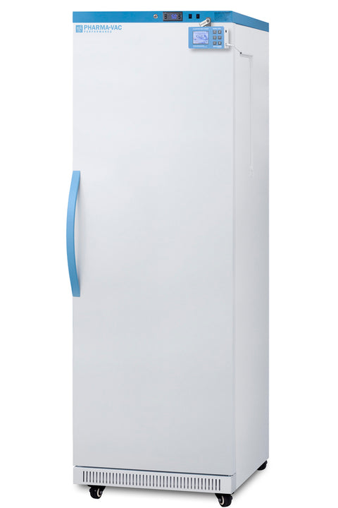 18 Cu.Ft. Upright Vaccine Refrigerator, Solid Door, Data Logger (Model ARS18PVDL2B) - Angle