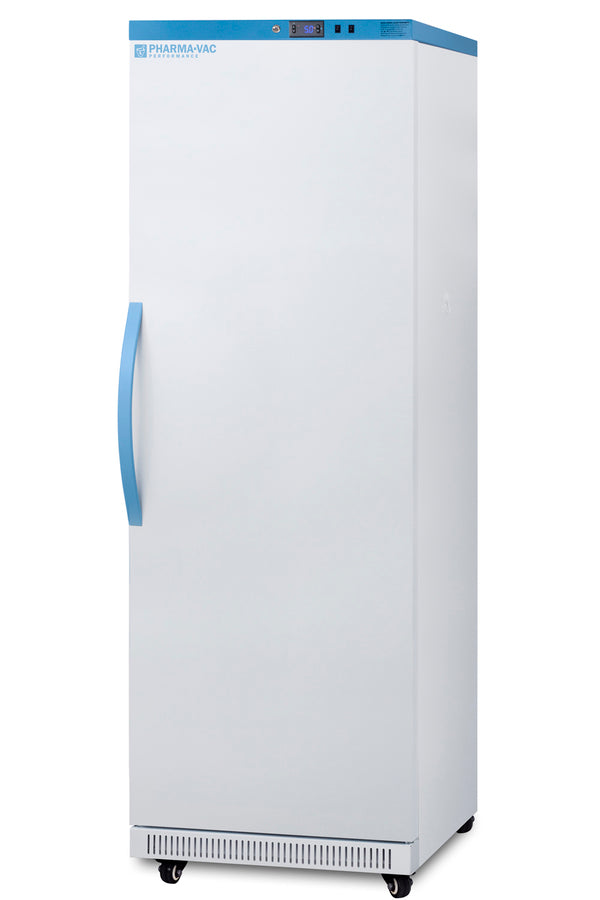 Accucold Performance series Pharma-Vac 18 cu.ft. upright all-refrigerator certified, Left Hinge – ARS18PV456LHD - Angle