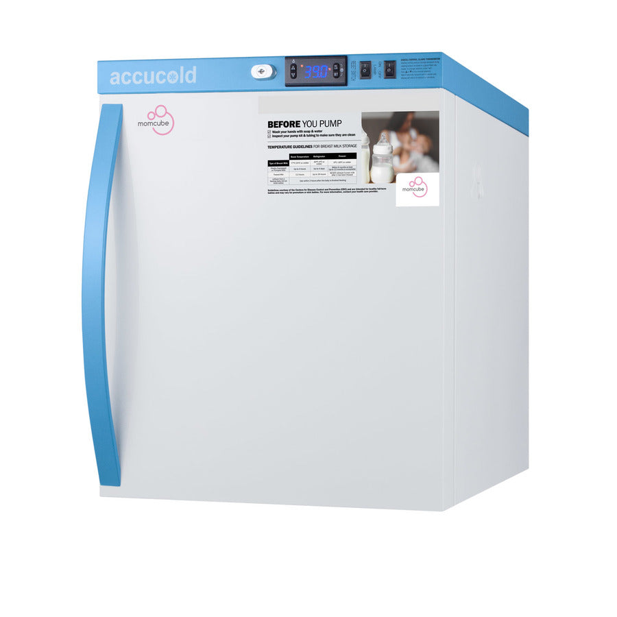 1 Cu.Ft. Countertop MOMCUBE Breast Milk Refrigerator - Angle Main image