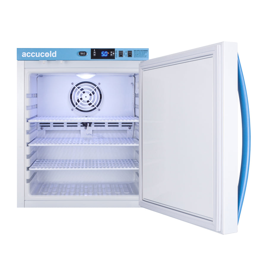 Accucold Performance series 1 cu.ft. countertop controlled room temperature cabinet, Left Hinge – ARS1PV-CRTLHD - Open