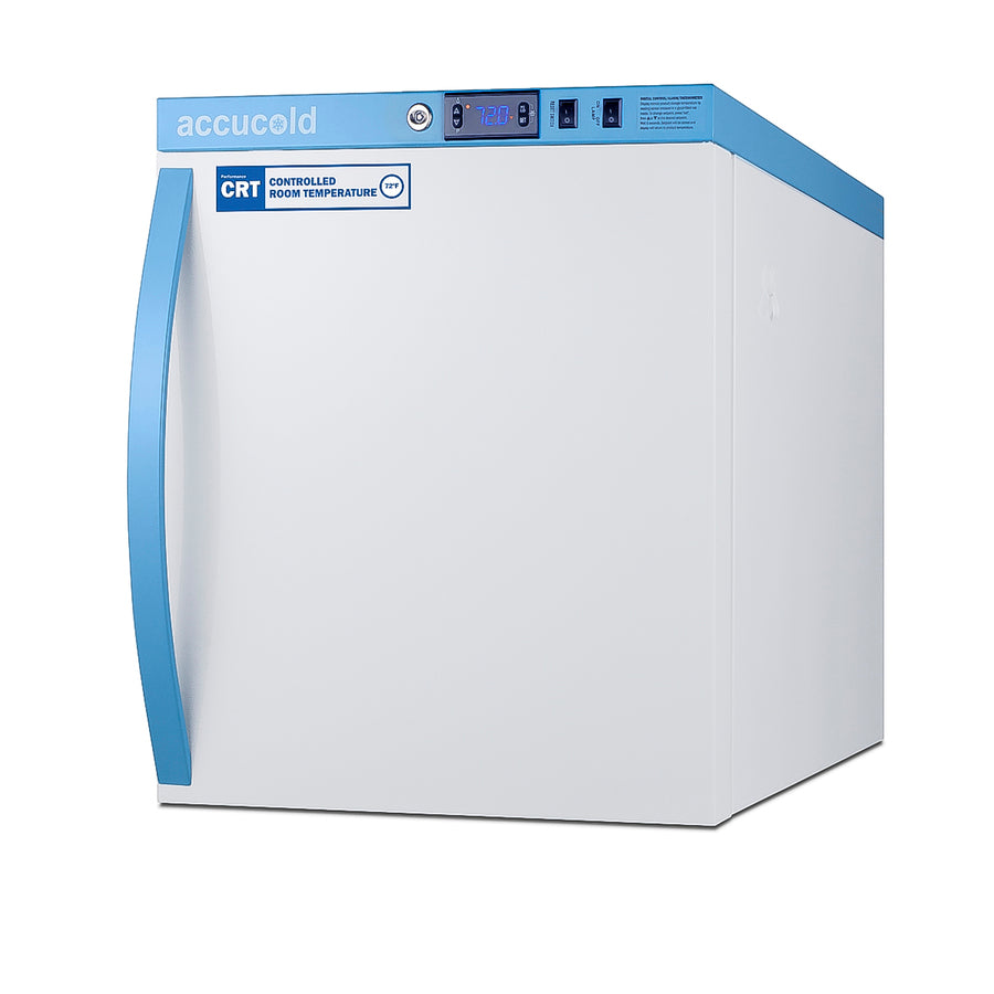 Performance Series controlled room temperature cabinet with lock, Solid Door (Model ARS2PV-CRT) - Angle