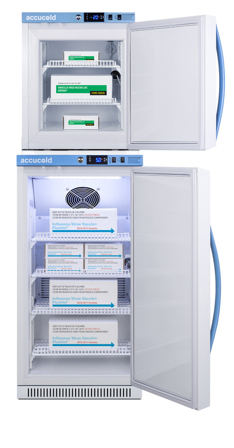 Accucold PHARMA-VAC Performance Series stacked combination of ARS32PVBIADA vaccine – ARS32PVBIADA-AFZ1PVSTACK