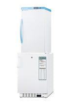 20" Wide Vaccine Refrigerator/Freezer Combination, Solid Door, ADA (Model ARS3PV-ADA305AFSTACK) - Angle