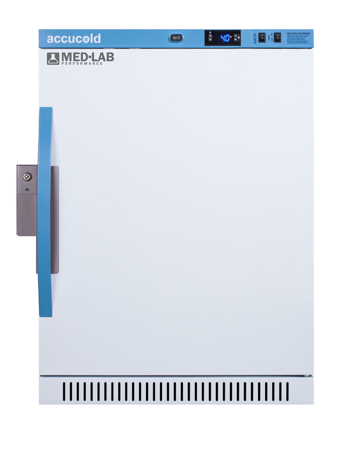 6 Cu.Ft. ADA Height Laboratory Refrigerator, Solid Door (Model ARS6ML) - Pyxis