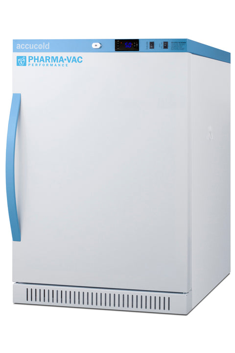 6 Cu.Ft. ADA Height Vaccine Refrigerator with Removable Drawers, Solid Door (Model ARS6PVDR) - Angle