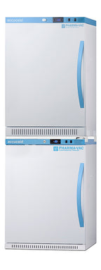 Accucold PHARMA-VAC Performance Series stacked combination of ARS6PV vaccine – ARS6PV-AFZ5PVBIADASTACKLHD - Angle