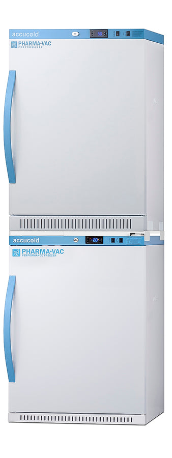 Accucold PHARMA-VAC Performance Series stacked combination of ARS6PV vaccine – ARS6PV-AFZ5PVBIADASTACK - Angle