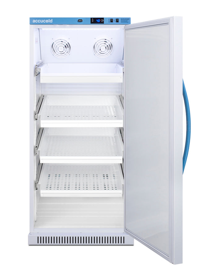 8 Cu.Ft. Upright Laboratory Refrigerator with Removable Drawers, Solid Door (Model ARS8MLDR) - Open