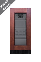 Accucold 18" deep 15" wide undercounter ADA height beverage center with panel-ready glass door (Model ASDG1521PNR)