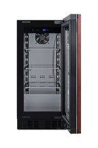 Accucold 18" deep 15" wide undercounter ADA height beverage center with panel-ready glass door (Model ASDG1521PNR)