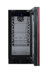 Accucold 18" deep 15" wide undercounter ADA height beverage center with panel-ready glass door (Model ASDG1521PNR)