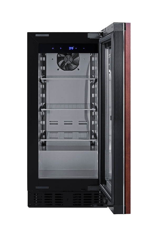 Accucold 18" deep 15" wide undercounter ADA height beverage center with panel-ready glass door (Model ASDG1521PNR)