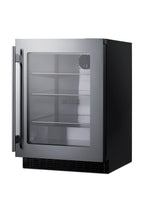 Accucold 18" deep 24" wide undercounter ADA height beverage center (Model ASDG2411LHD)