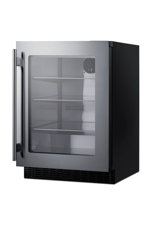 Accucold 18" deep 24" wide undercounter ADA height beverage center (Model ASDG2411LHD)