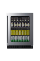Accucold 18" deep 24" wide undercounter ADA height beverage center (Model ASDG2411LHD)