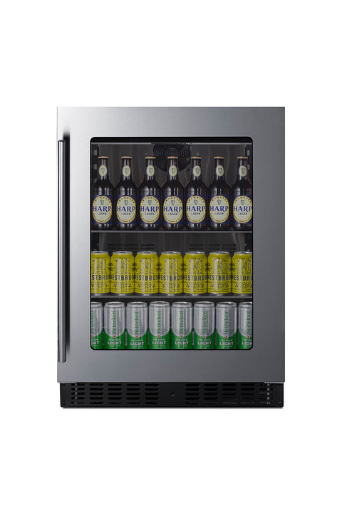 Accucold 18" deep 24" wide undercounter ADA height beverage center (Model ASDG2411LHD)