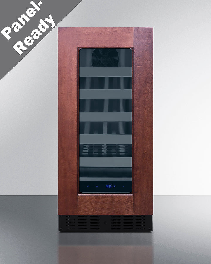 18" deep 15" wide undercounter ADA height wine cellar with panel-ready glass door (Model ASDW1522PNRLHD)