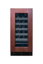 18" deep 15" wide undercounter ADA height wine cellar with panel-ready glass door (Model ASDW1522PNRLHD)
