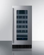 18" deep 15" wide undercounter ADA height wine cellar (Model ASDW1522)