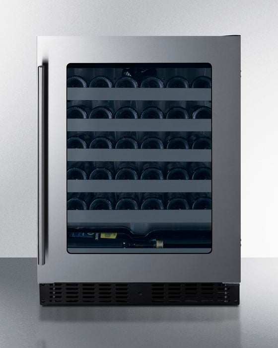 24" wide built-in under-counter ADA compliant dual zone wine cellar for residential or commercial use