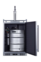 Accucold Commercially approved built-in undercounter outdoor single tap beer kegerator in complete stainless steel (Model BC74OSCOMLHD)