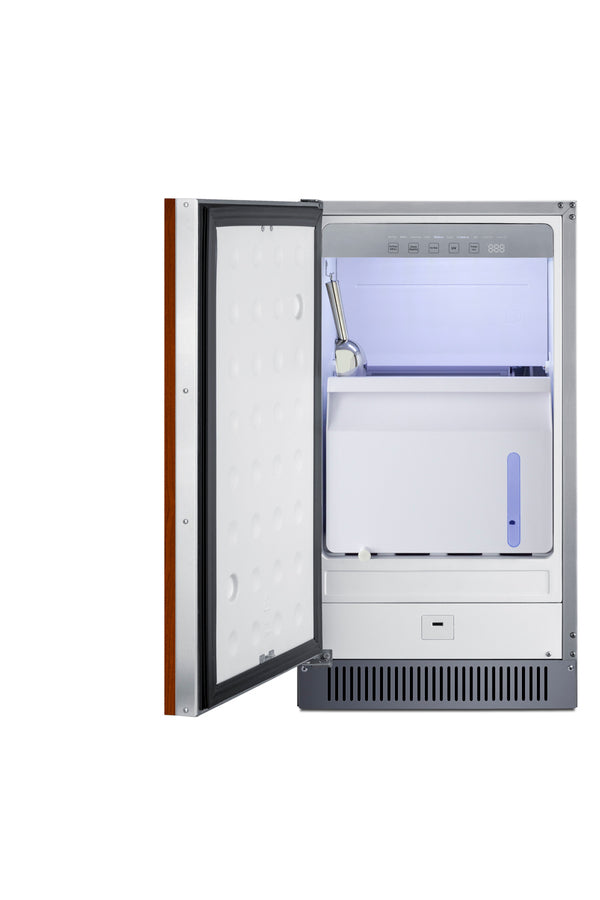 Accucold 18" wide clear icemaker in ADA height, ADA (Model BIM182ADAIF)