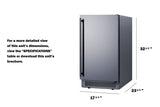 18" wide clear icemaker in ADA height, ADA (Model BIM182ADA)