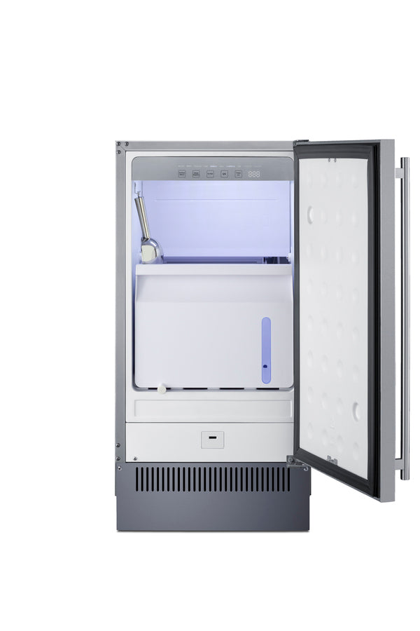 18" Wide Outdoor Clear Icemaker in Ada Height Secondary image