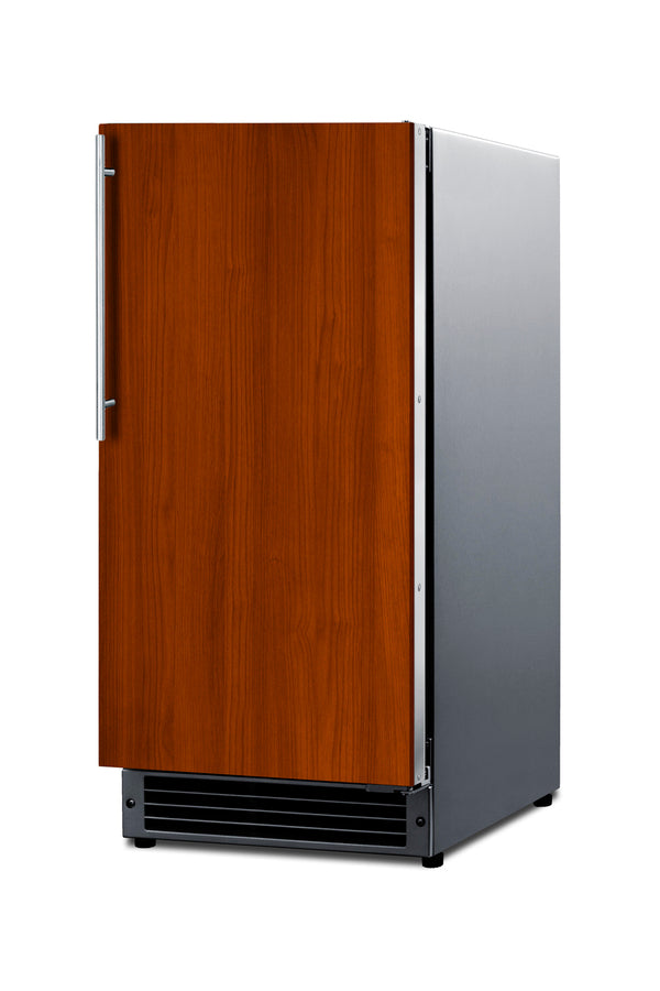 Built-in Undercounter Manual Defrost Icemaker with Complete Stainless Steel Wrapped Exterior Finish; no Drain Required Secondary image