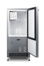 Built-in undercounter manual defrost icemaker, no drain required - Open